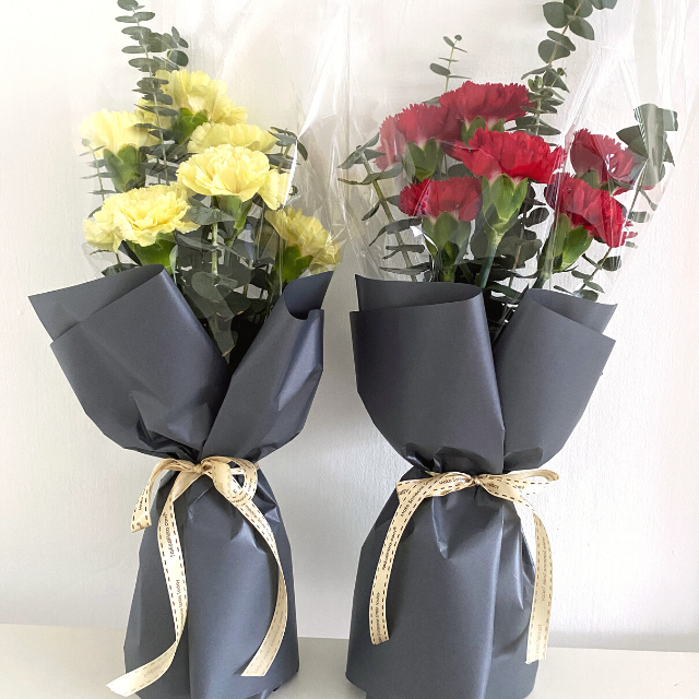 Sweet Fresh Red Carnations Bouquet